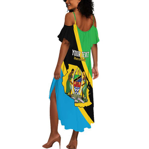 Personalised Afro Tanzania Summer Maxi Dress Happy Union Day