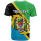 Personalised Afro Tanzania T shirt Happy Union Day