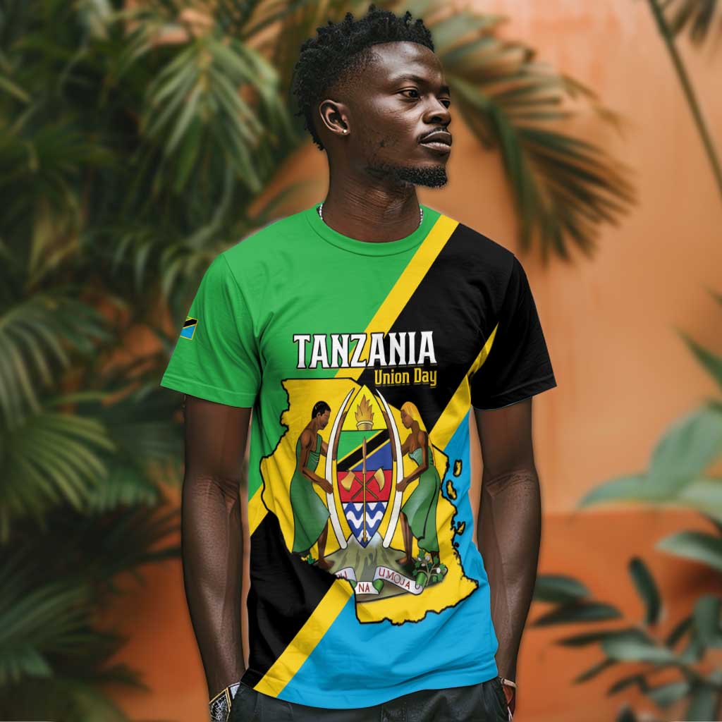 Personalised Afro Tanzania T shirt Happy Union Day