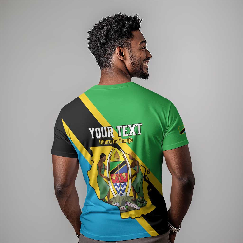 Personalised Afro Tanzania T shirt Happy Union Day