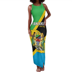 Personalised Afro Tanzania Tank Maxi Dress Happy Union Day