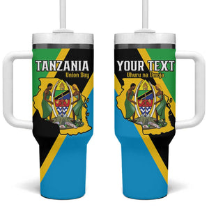 Personalised Afro Tanzania Tumbler With Handle Happy Union Day