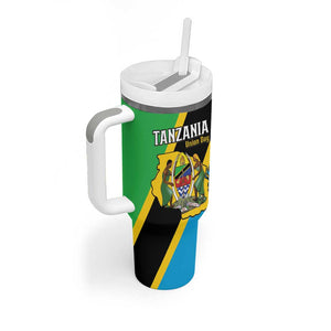 Personalised Afro Tanzania Tumbler With Handle Happy Union Day
