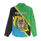 Personalised Afro Tanzania Women Casual Shirt Happy Union Day