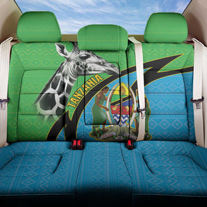 Afro Tanzania Giraffe Back Car Seat Cover Coat Of Arms Curve Style