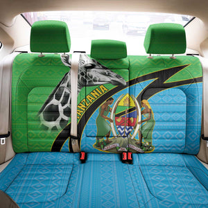 Afro Tanzania Giraffe Back Car Seat Cover Coat Of Arms Curve Style