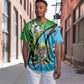 Afro Tanzania Giraffe Baseball Jersey Coat Of Arms Curve Style