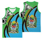 Afro Tanzania Giraffe Basketball Jersey Coat Of Arms Curve Style - African Pride