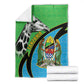 Afro Tanzania Giraffe Blanket Coat Of Arms Curve Style