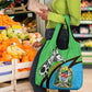Afro Tanzania Giraffe Grocery Bag Coat Of Arms Curve Style