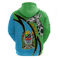 Afro Tanzania Giraffe Hoodie Coat Of Arms Curve Style