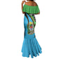 Afro Tanzania Giraffe Mermaid Dress Coat Of Arms Curve Style