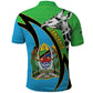 Afro Tanzania Giraffe Polo Shirt Coat Of Arms Curve Style