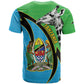 Afro Tanzania Giraffe T shirt Coat Of Arms Curve Style