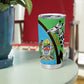 Afro Tanzania Giraffe Tumbler Cup Coat Of Arms Curve Style