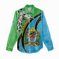 Afro Tanzania Giraffe Women Casual Shirt Coat Of Arms Curve Style