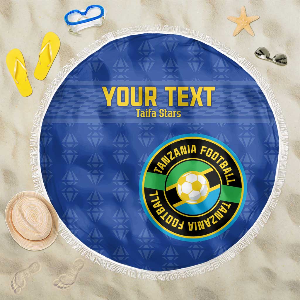 Custom Tanzania Football Beach Blanket Taifa Stars Go Champions