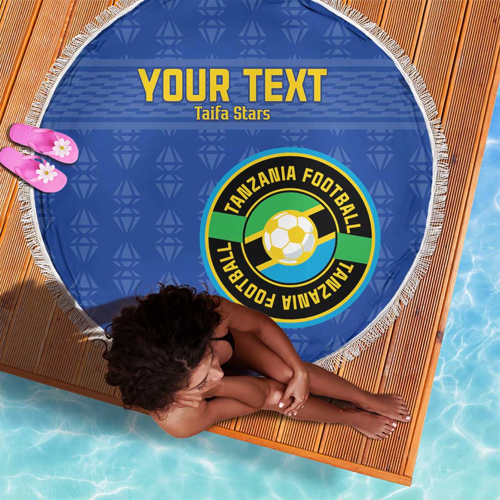 Custom Tanzania Football Beach Blanket Taifa Stars Go Champions