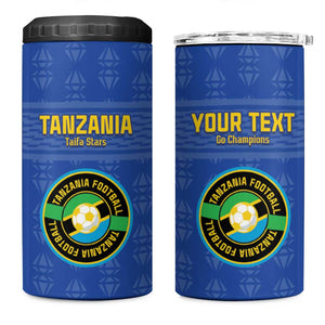 Custom Tanzania Football 4 in 1 Can Cooler Tumbler Taifa Stars Go Champions
