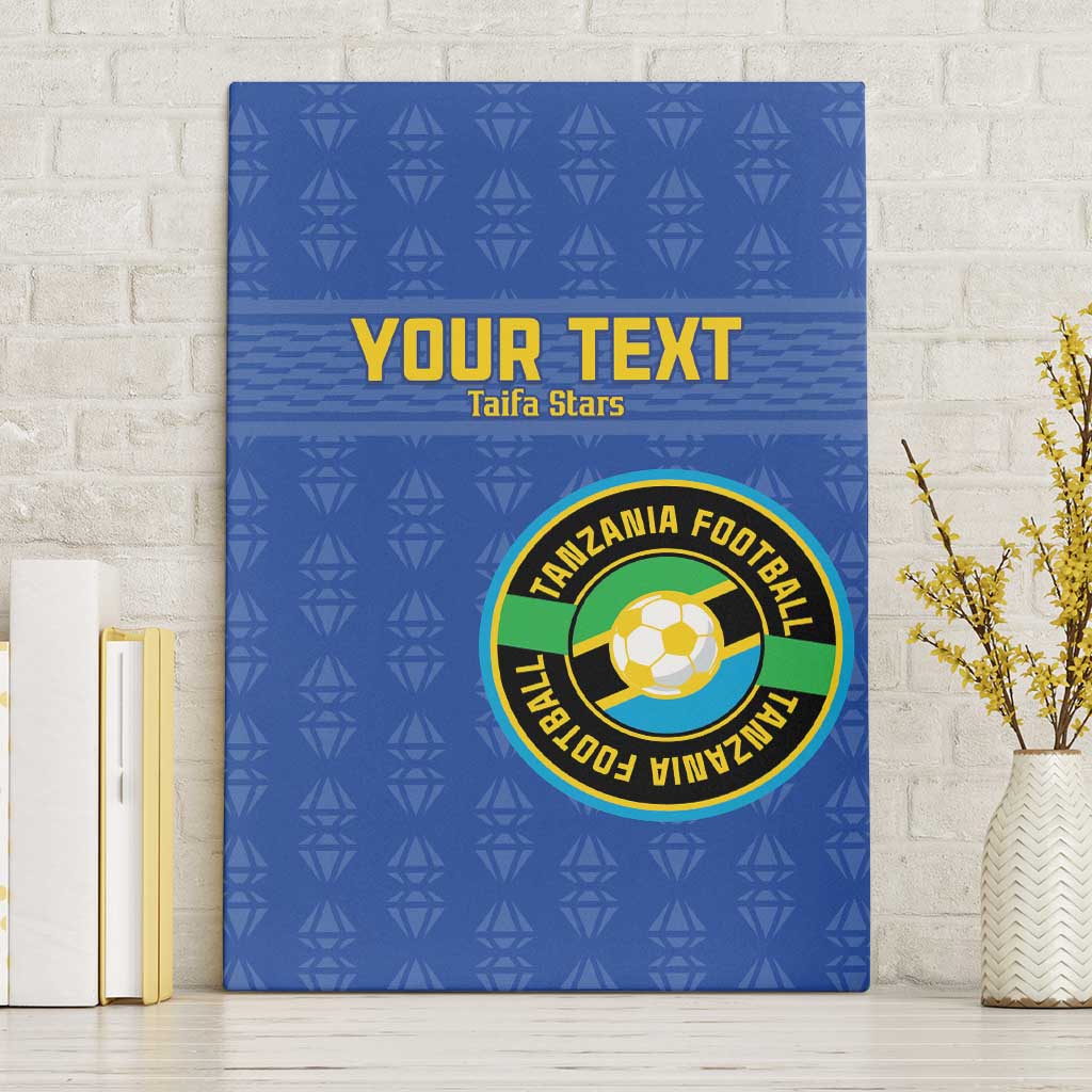 Custom Tanzania Football Canvas Wall Art Taifa Stars Go Champions