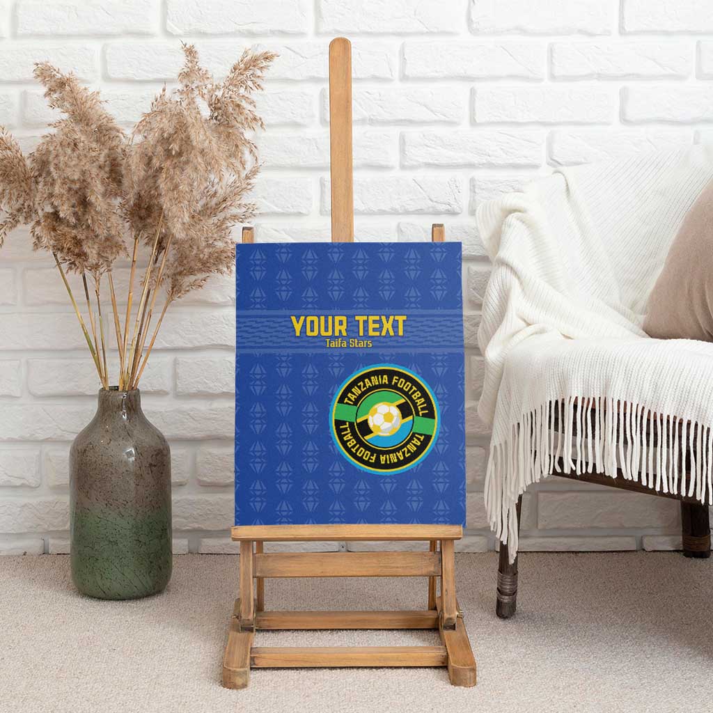 Custom Tanzania Football Canvas Wall Art Taifa Stars Go Champions