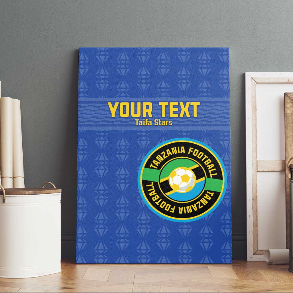 Custom Tanzania Football Canvas Wall Art Taifa Stars Go Champions
