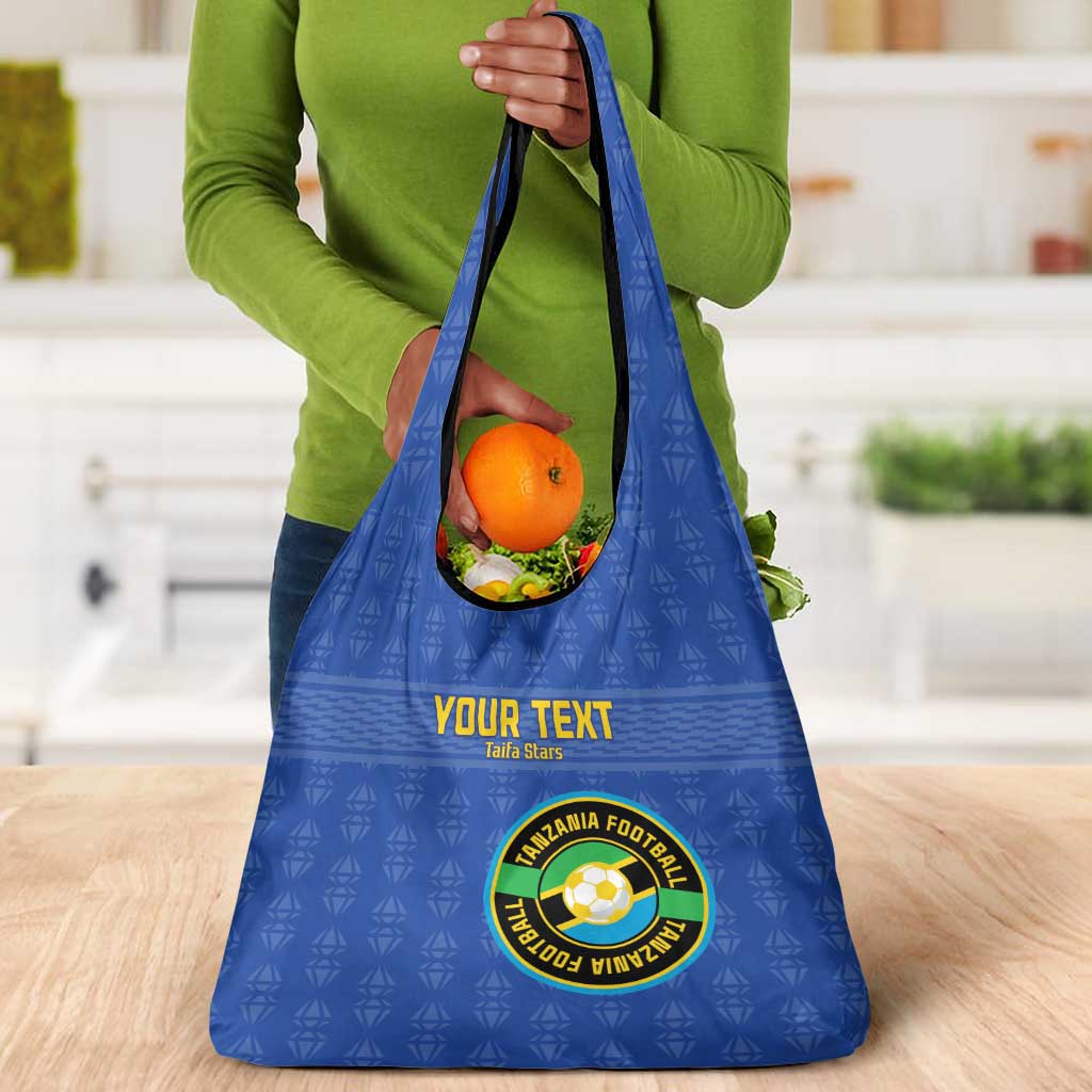 Custom Tanzania Football Grocery Bag Taifa Stars Go Champions