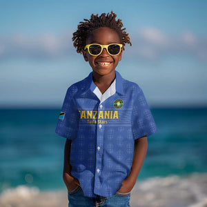 Custom Tanzania Football Kid Hawaiian Shirt Taifa Stars Go Champions