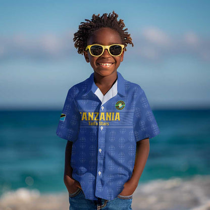 Custom Tanzania Football Kid Hawaiian Shirt Taifa Stars Go Champions