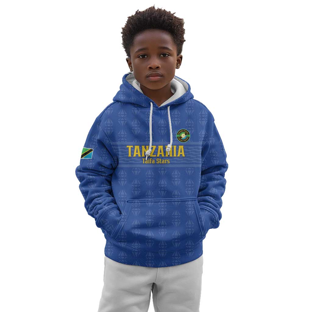 Custom Tanzania Football Kid Hoodie Taifa Stars Go Champions