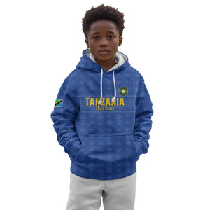 Custom Tanzania Football Kid Hoodie Taifa Stars Go Champions