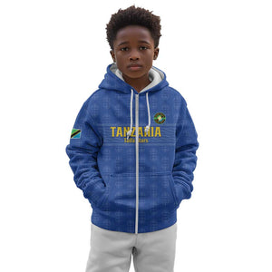 Custom Tanzania Football Kid Hoodie Taifa Stars Go Champions