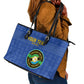 Custom Tanzania Football Leather Tote Bag Taifa Stars Go Champions