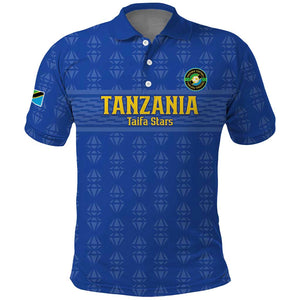 Custom Tanzania Football Polo Shirt Taifa Stars Go Champions