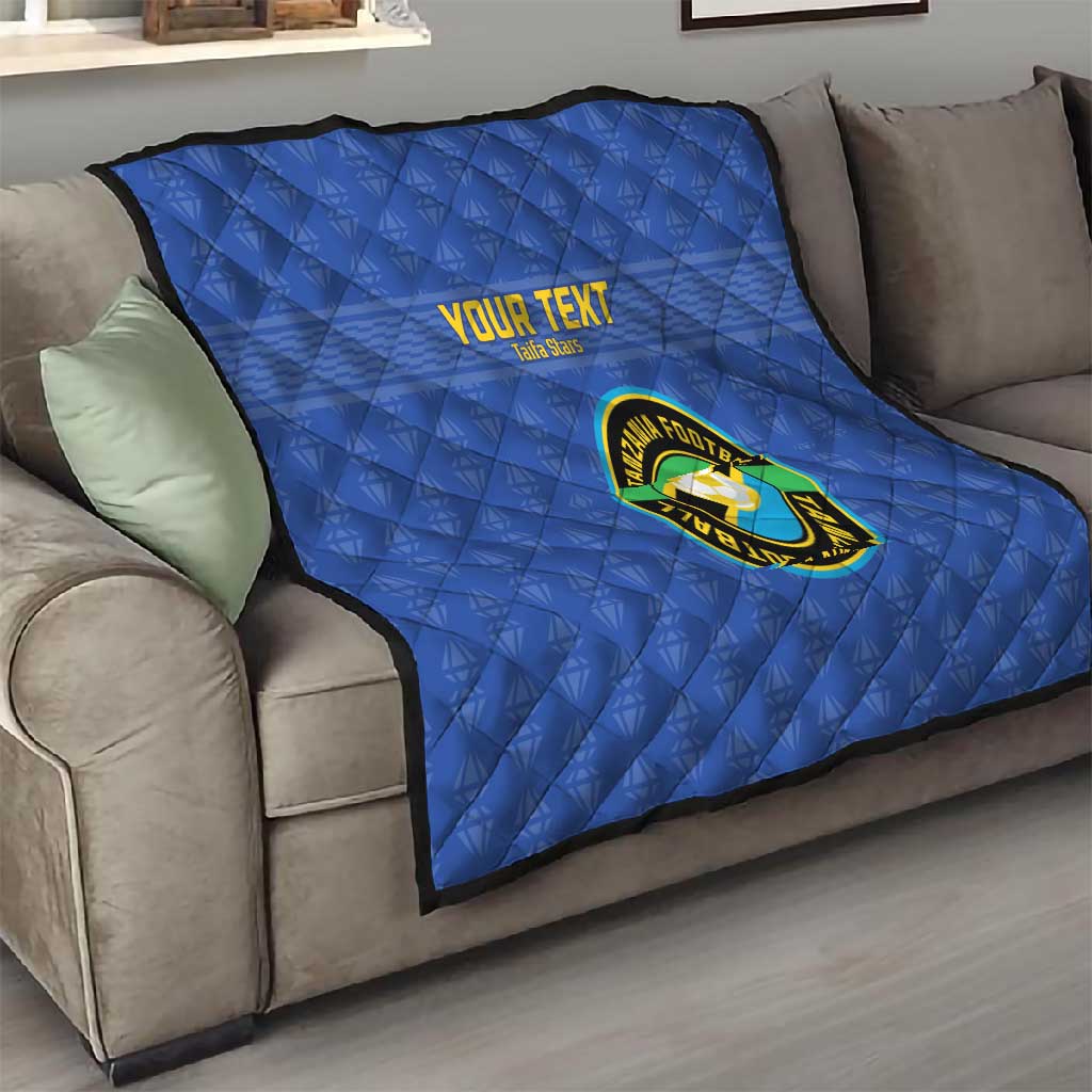 Custom Tanzania Football Quilt Taifa Stars Go Champions