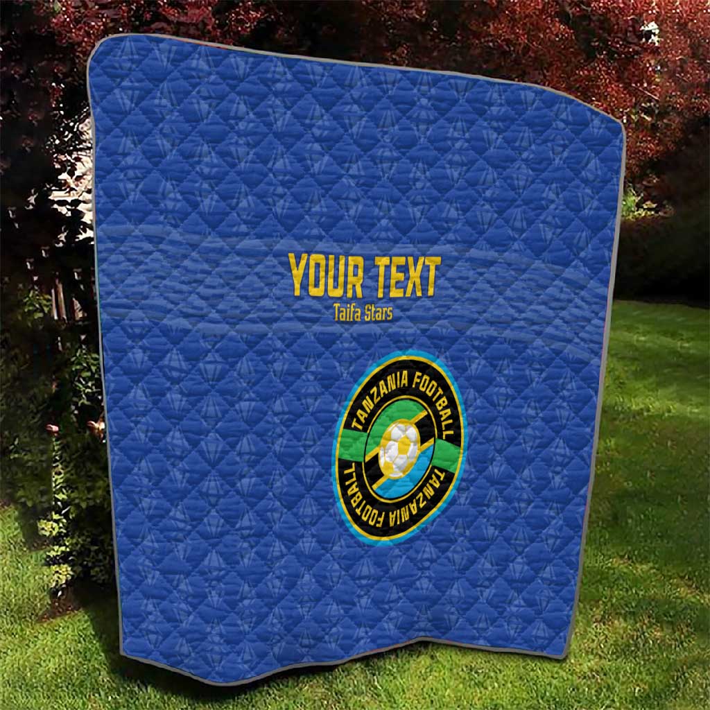Custom Tanzania Football Quilt Taifa Stars Go Champions