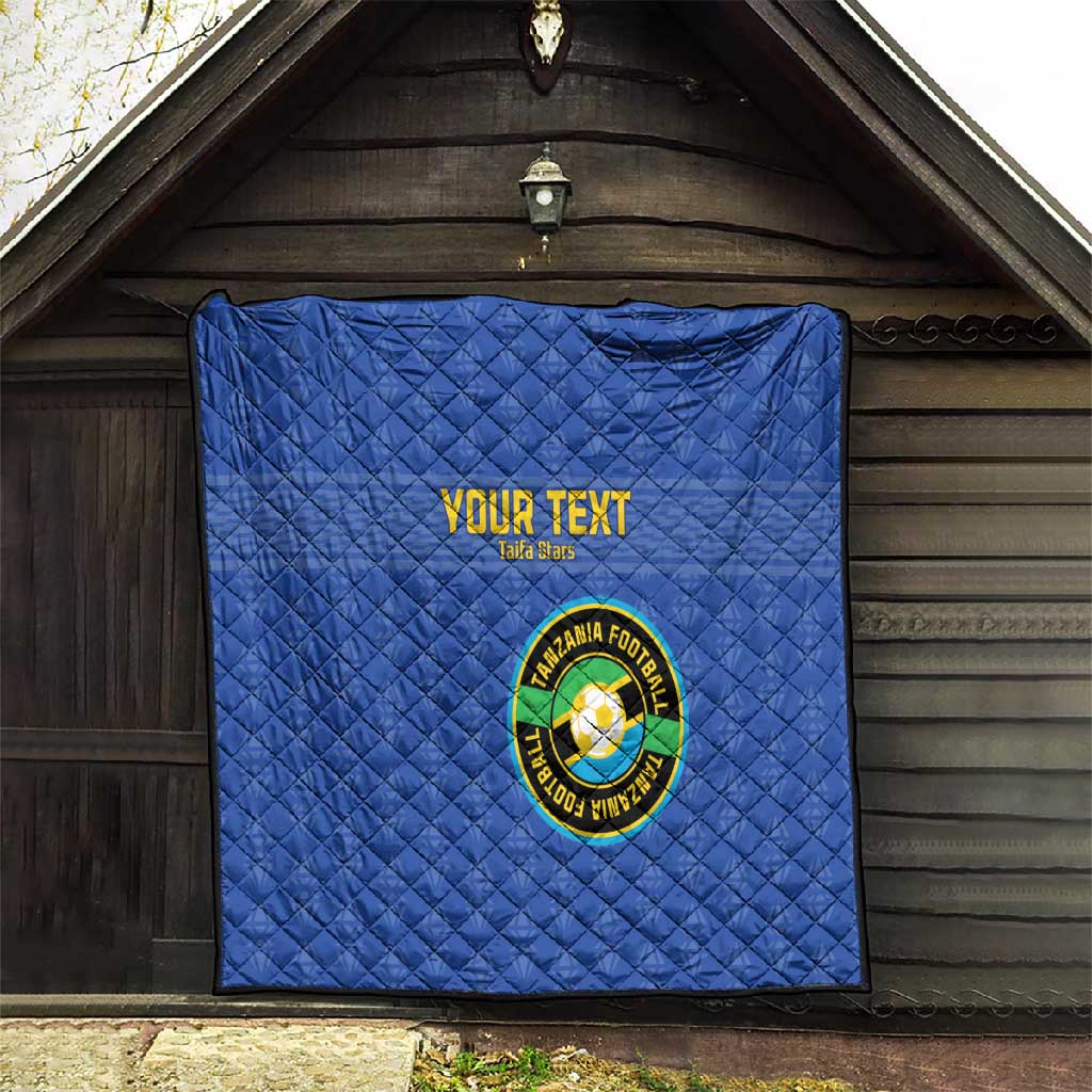 Custom Tanzania Football Quilt Taifa Stars Go Champions
