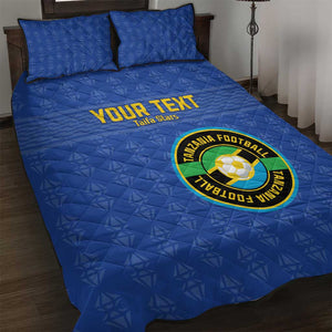 Custom Tanzania Football Quilt Bed Set Taifa Stars Go Champions