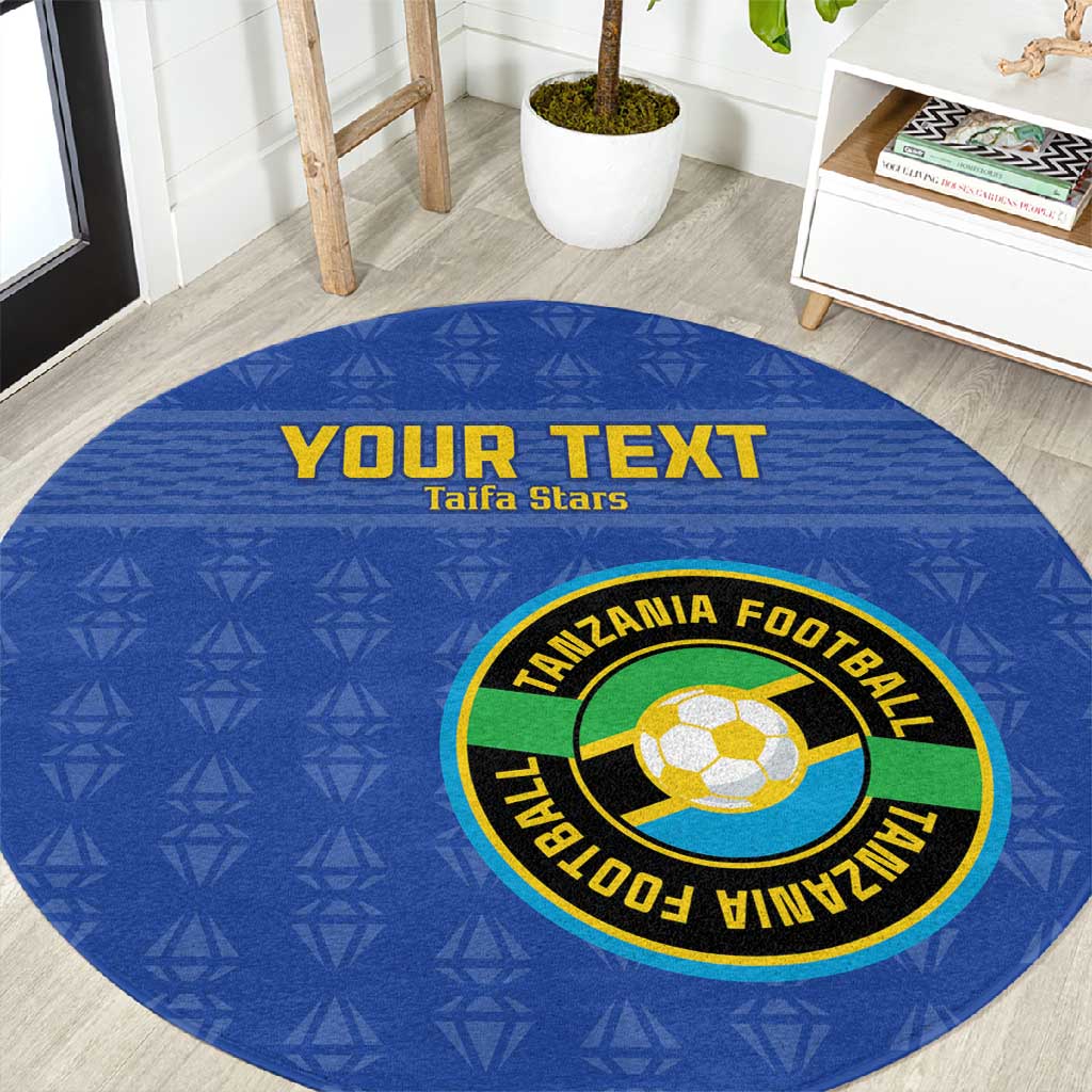Custom Tanzania Football Round Carpet Taifa Stars Go Champions