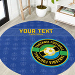 Custom Tanzania Football Round Carpet Taifa Stars Go Champions