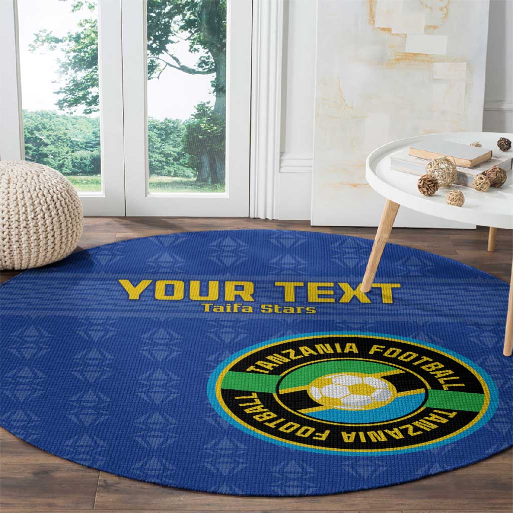 Custom Tanzania Football Round Carpet Taifa Stars Go Champions