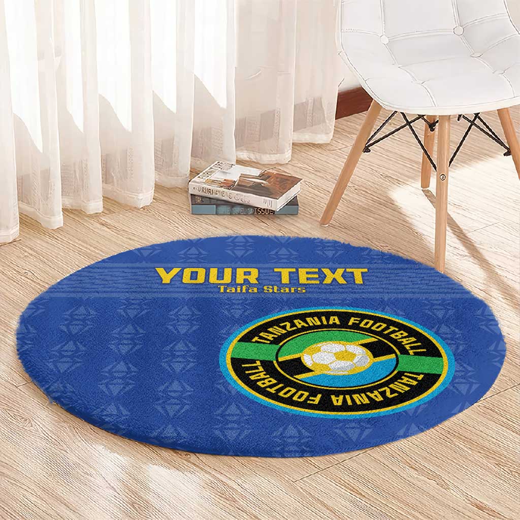 Custom Tanzania Football Round Carpet Taifa Stars Go Champions