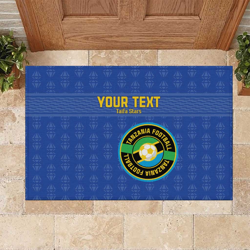 Custom Tanzania Football Rubber Doormat Taifa Stars Go Champions