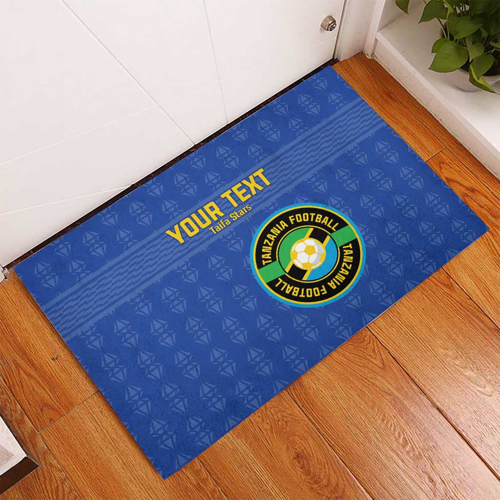 Custom Tanzania Football Rubber Doormat Taifa Stars Go Champions