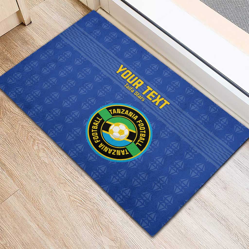 Custom Tanzania Football Rubber Doormat Taifa Stars Go Champions