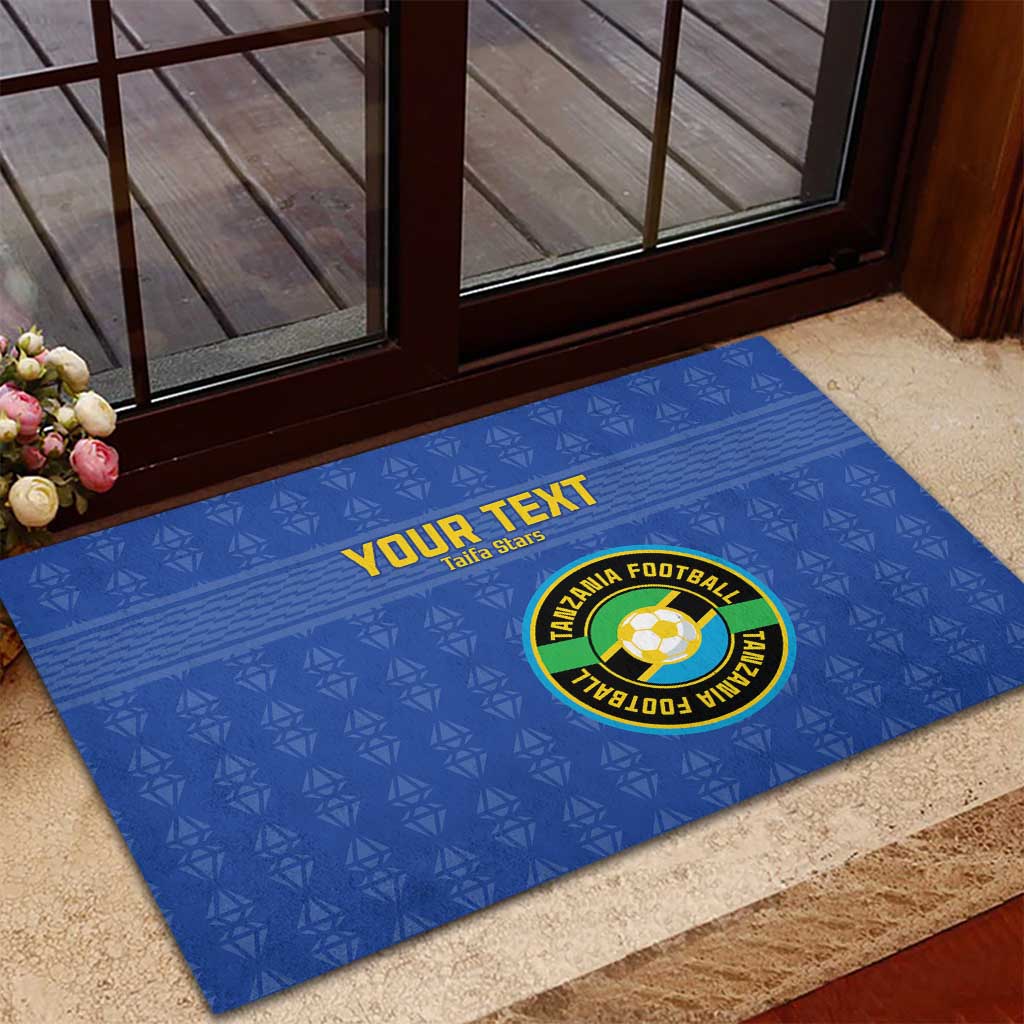 Custom Tanzania Football Rubber Doormat Taifa Stars Go Champions