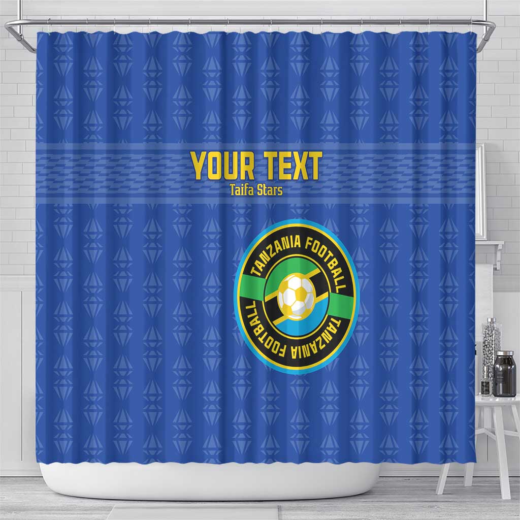 Custom Tanzania Football Shower Curtain Taifa Stars Go Champions