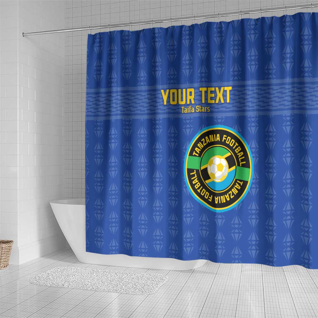 Custom Tanzania Football Shower Curtain Taifa Stars Go Champions