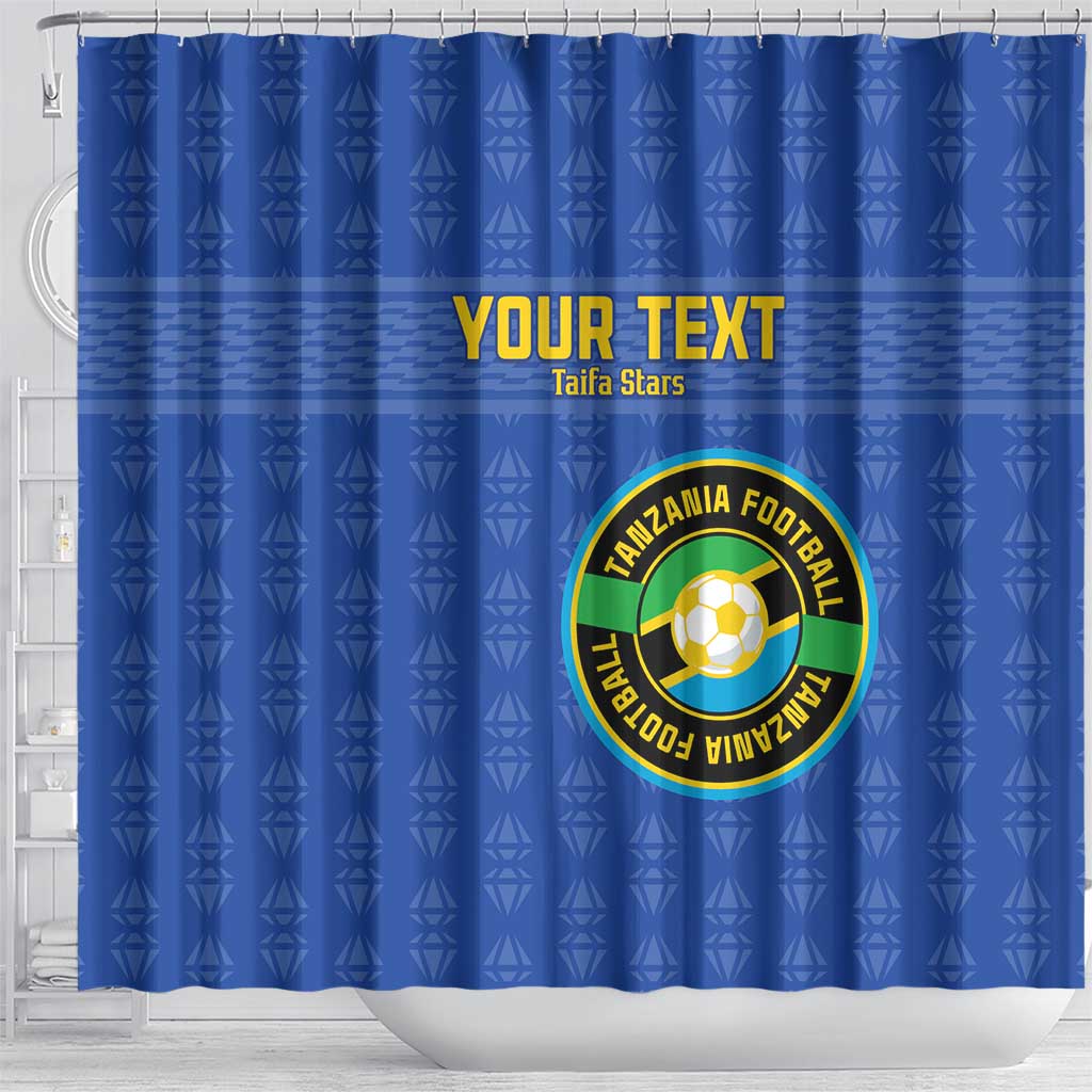 Custom Tanzania Football Shower Curtain Taifa Stars Go Champions