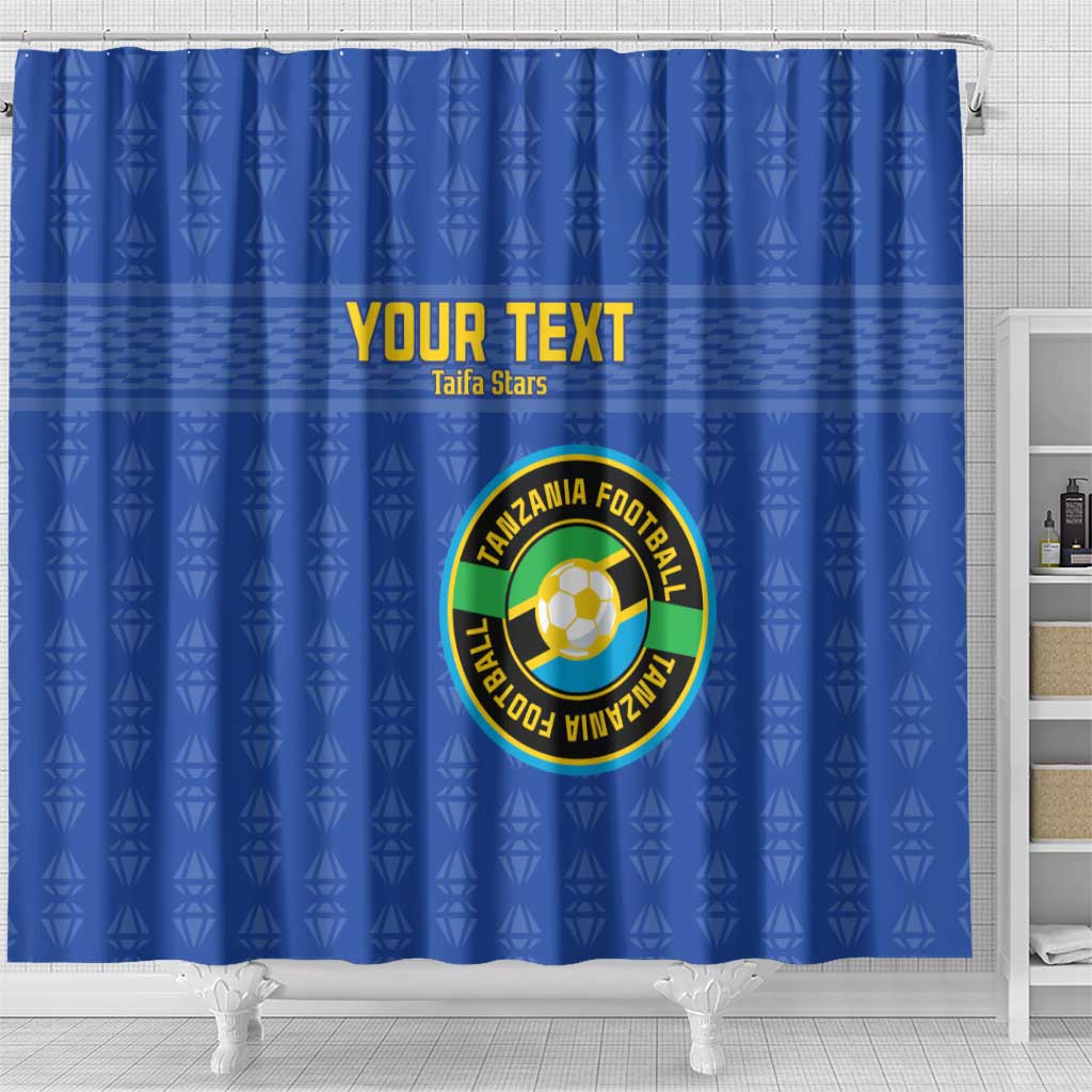 Custom Tanzania Football Shower Curtain Taifa Stars Go Champions